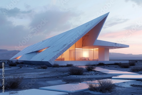 Futuristic modern building architecture