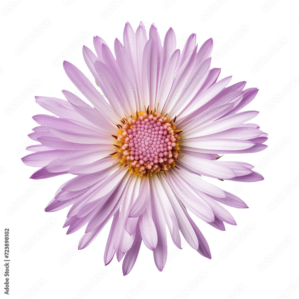 Aster flower isolated on transparent background Aster flower isolated on transparent background