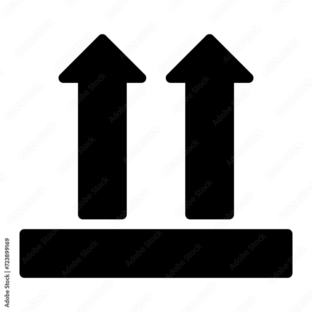 this way up glyph icon this way up glyph icon