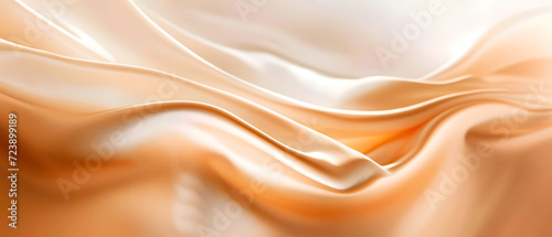 Close Up of White and Orange Fabric