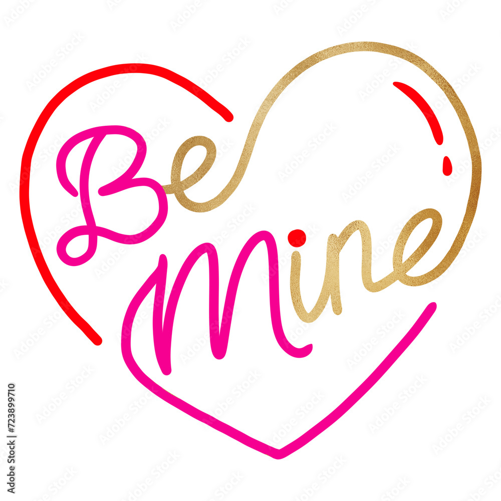 Be Mine Valentine Lettering Design Be Mine Valentine Lettering Design