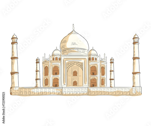 Taj Mahal vector illustration