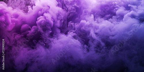 Vibrant, Floating Purple Smoke Cloud Captured In A Captivating Isolated Setting. Сoncept Pastel Florals, Golden Hour Beach Shoot, Urban Street Fashion, Dramatic Black And White Portraits © Ян Заболотний