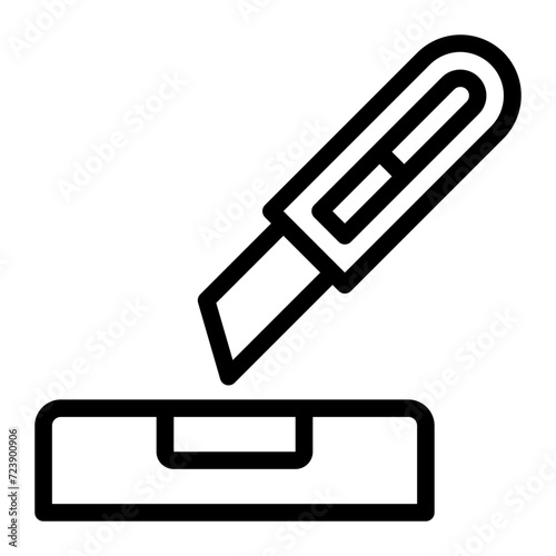 unpacking line icon