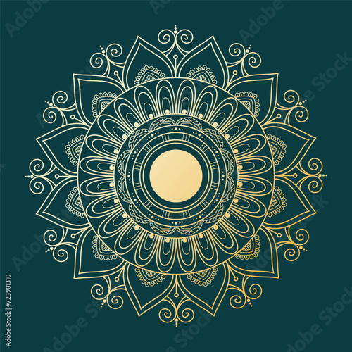 Luxury and modern mandala design art illustration