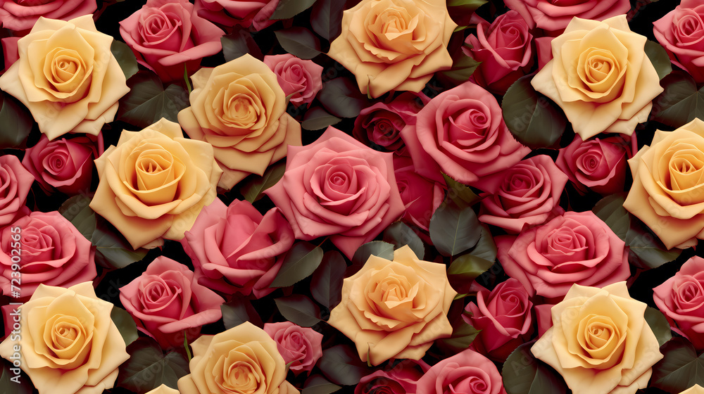 Seamless flower background, colorful flower background Seamless flower background, colorful flower background