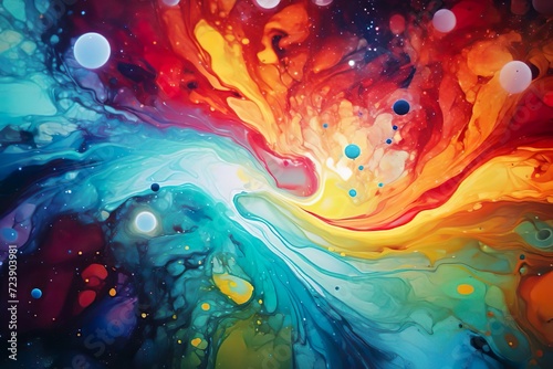 abstract background showing splash of colors