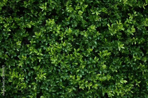 a close-up of a green plant, a green hedge with small plants on it