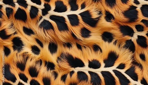 Background Design  Colorful Spotted Brown Leopard Fur Pattern