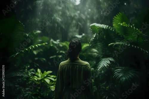 woman in the jungle