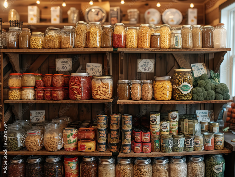 A small-town food pantry's shelves offer a glimpse into community spirit. A small-town food pantry's shelves offer a glimpse into community spirit.