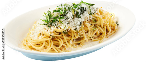 Panel kuchenny z motywem pasta isolated on white background