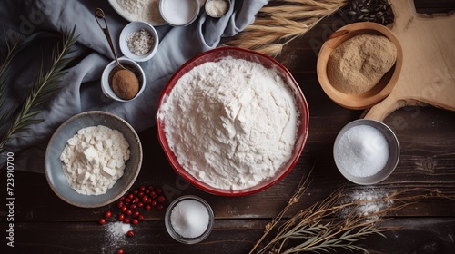Herbs and spices baking kitchen