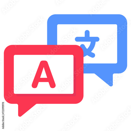      Vector design of language translator icon