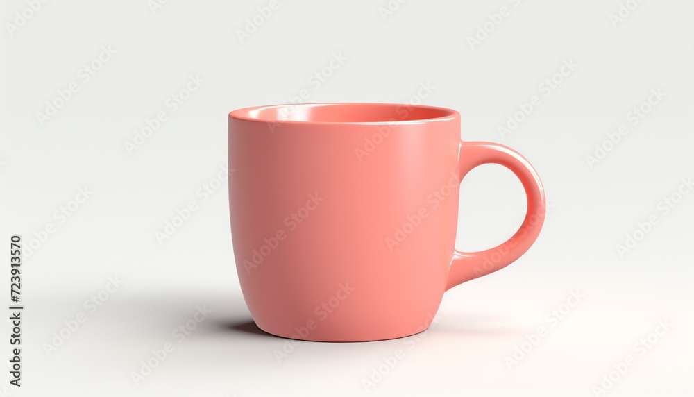 3D Render of Mug Isolated on White Background - Classic Ceramic 3D Render of Mug Isolated on White Background - Classic Ceramic
