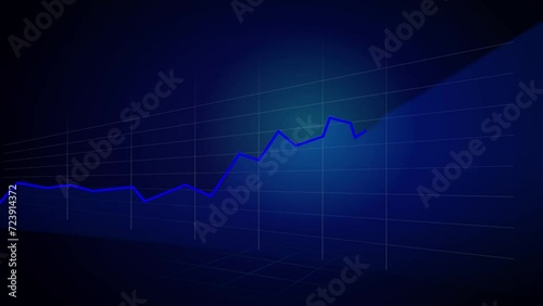 Stock market finance background with motion graph