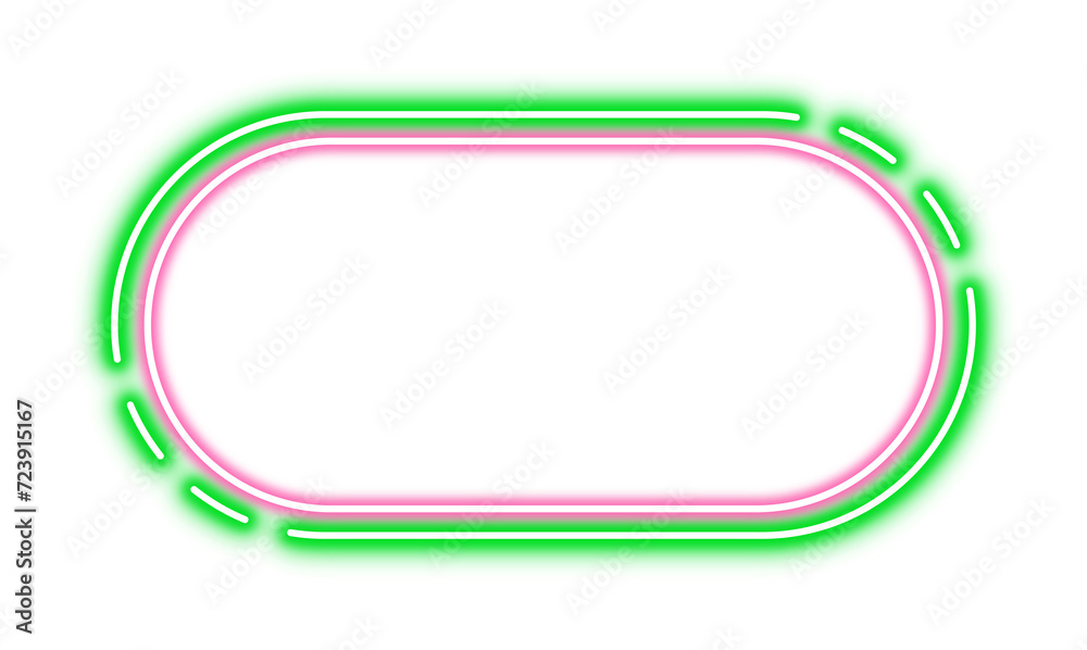 Geometric Neon Frame Geometric Neon Frame