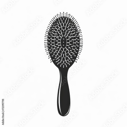 Vector Logo of Hairbrush, Illustration