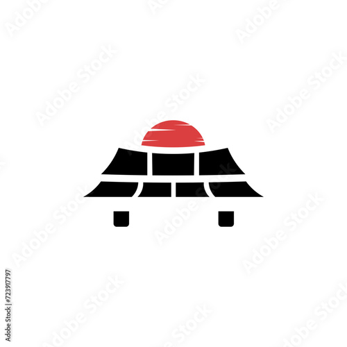 Traditional Kyoto logo design template elements. Suitable for various purposes