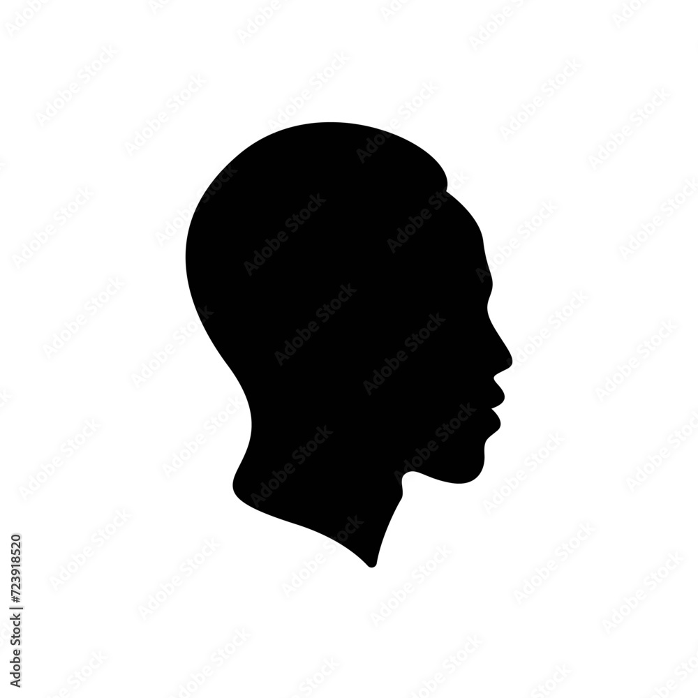 Silhouette of a person vector illustration isolated on white background Silhouette of a person vector illustration isolated on white background