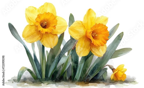 yellow daffodils   narcissus