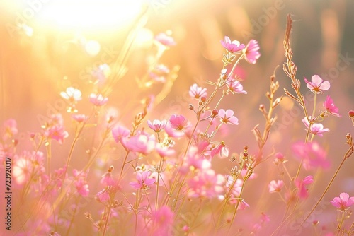 pink cosmos flowers © Umar