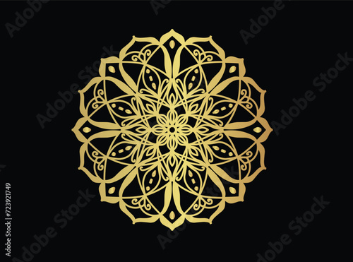 Simple Mandala Shapes for Coloring. Mandala Vector. Flower. Flower. Oriental. Book Pages. Outline.