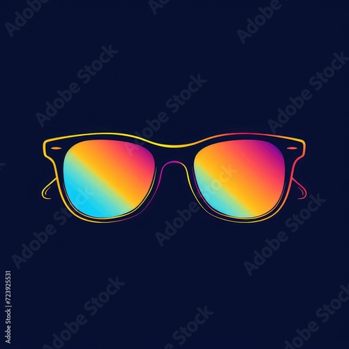 Vector Logo of Sunglasses, Illustration