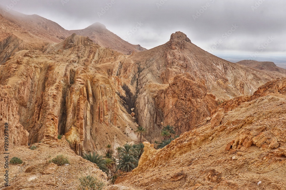 Landscape of the mountains in the Sinai desert,  Egypt