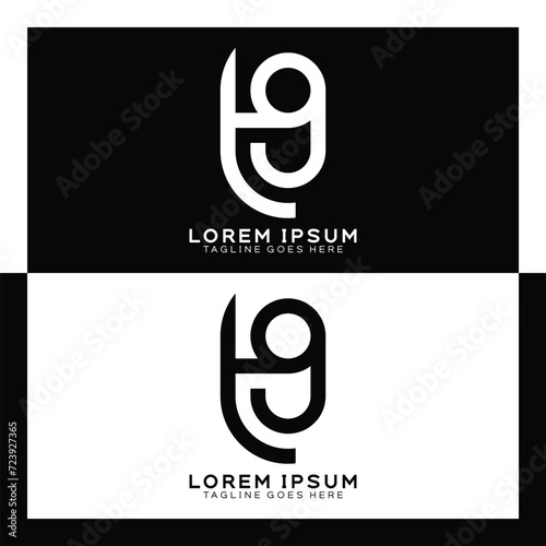 TG initial letter logo. Alphabet T and G pattern design monogram