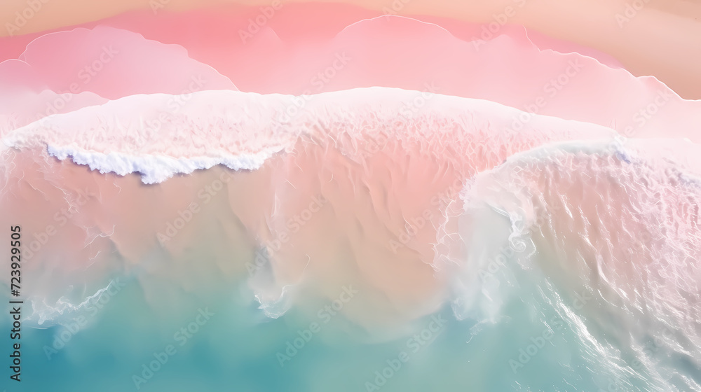 Fototapeta premium Panoramic natural landscape of beautiful beach