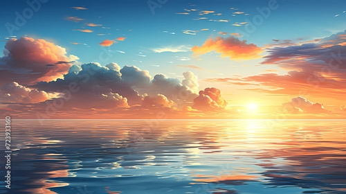 Wallpaper Mural Panoramic natural landscape of beautiful beach Torontodigital.ca