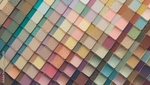 Color palette in pastel colors background
