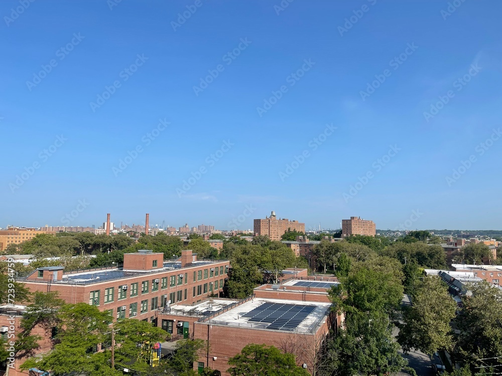 Top view of a City buildings