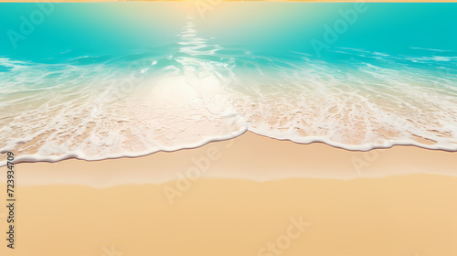 Wallpaper Mural Panoramic natural landscape of beautiful beach Torontodigital.ca