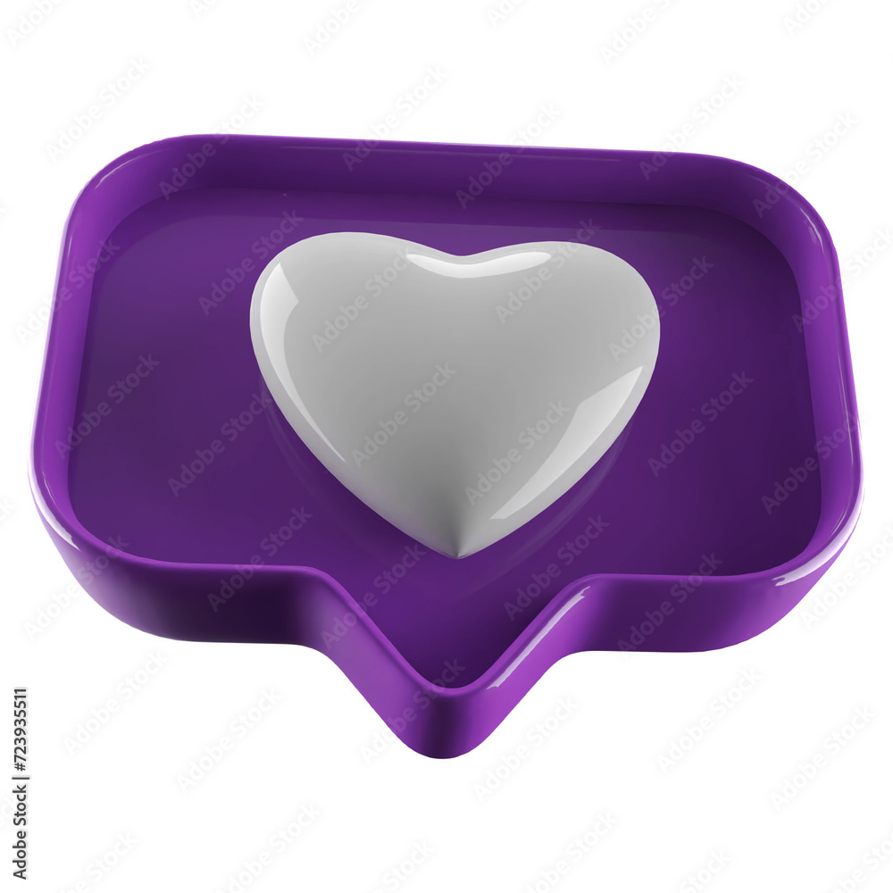 Icon 3d heart , 3d like, 3d love illustration Icon 3d heart , 3d like, 3d love illustration