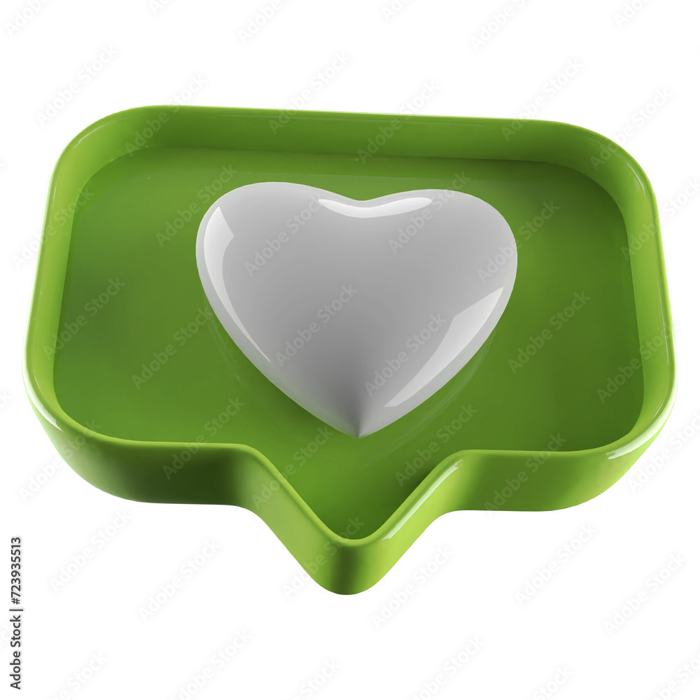 Icon 3d heart , 3d like, 3d love illustration Icon 3d heart , 3d like, 3d love illustration