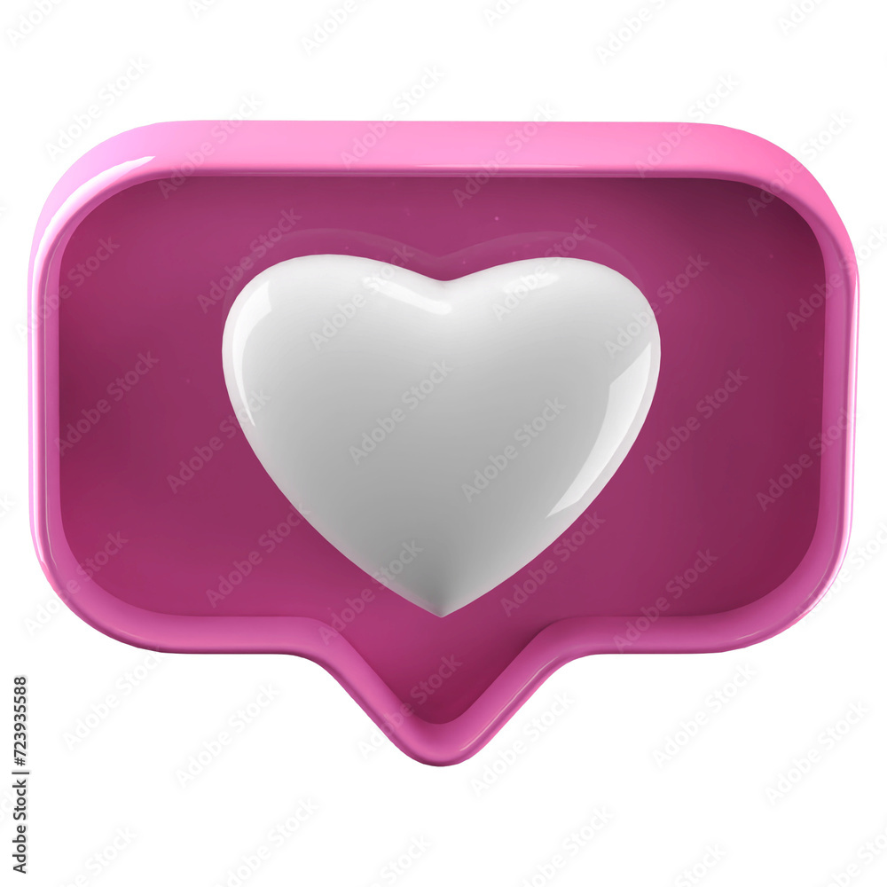 Icon 3d heart , 3d like, 3d love illustration Icon 3d heart , 3d like, 3d love illustration