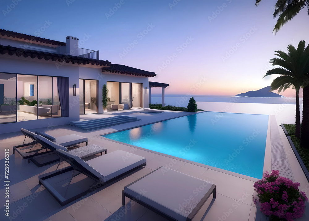Fototapeta premium Villa 3 IA