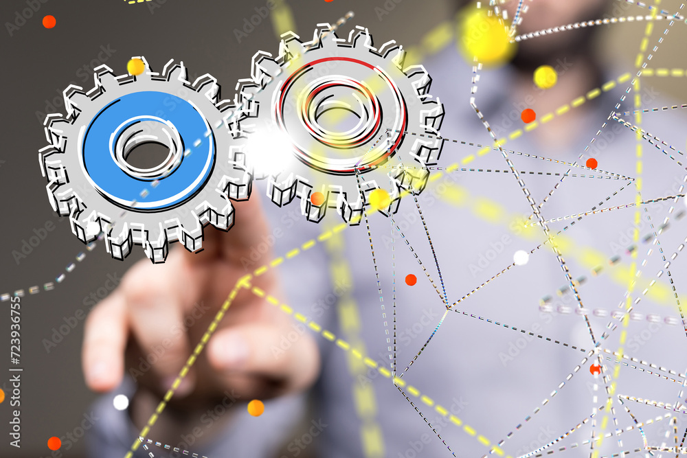 Obraz premium - neural network exposure digital