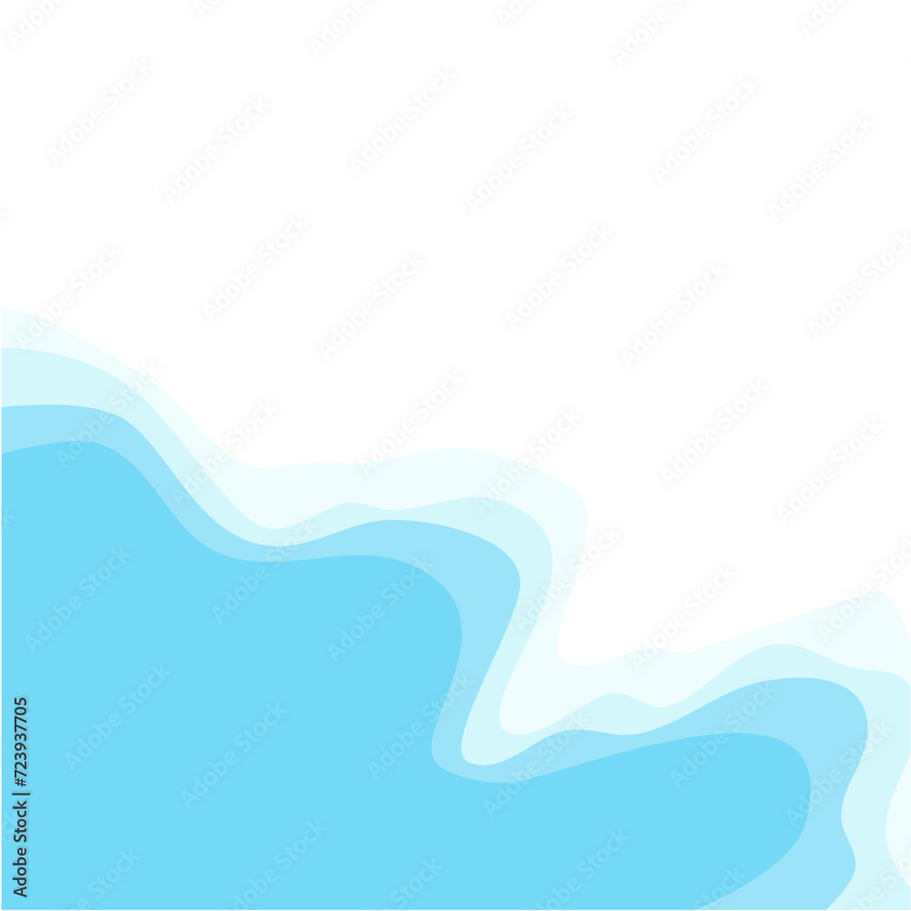 Fototapeta premium Beach view with waves