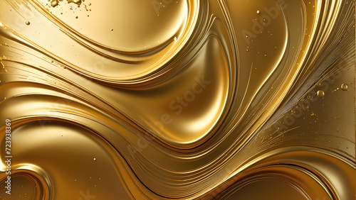 abstract golden texture background with a mix of paint and metallic elements suitable for luxury design. abstract background with gold. Generated with AI