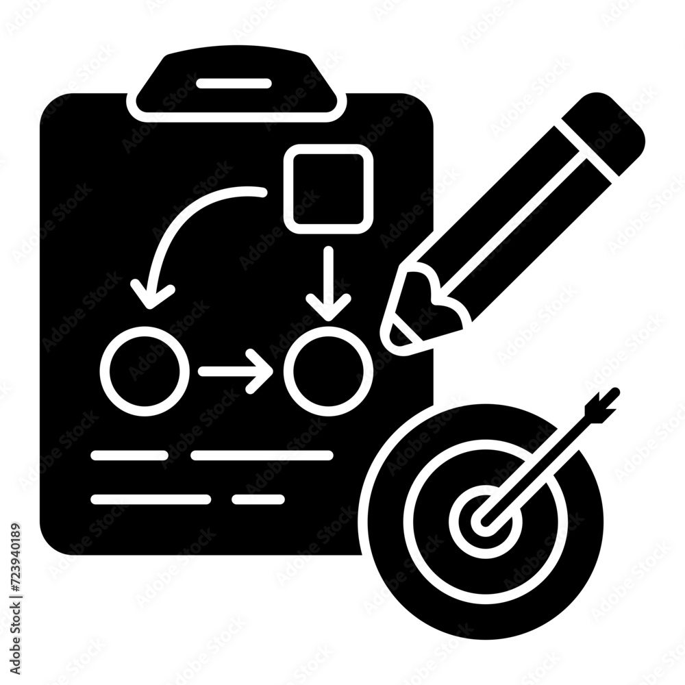 Conceptual flat design icon of hierarchy Conceptual flat design icon of hierarchy