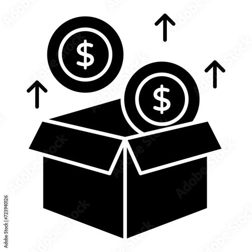 Premium download icon of cash box