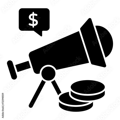 Trendy design icon financial foreseeing 
