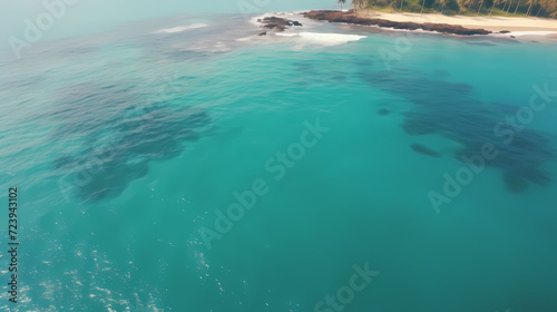 Abstract beautiful beach background with crystal clear water © cai