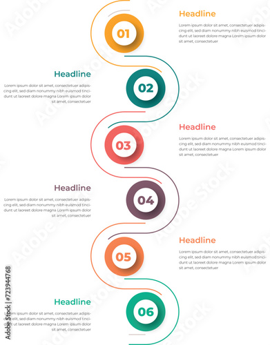 Business Infographic Design Template For Corporate Marketing Agency