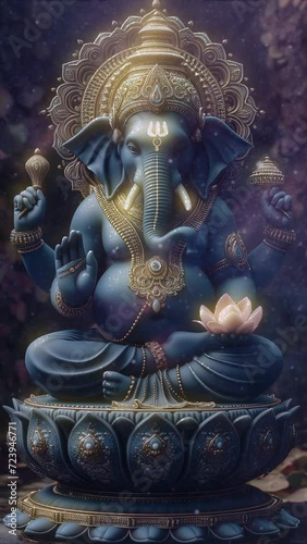 Lord Ganesha animation mobile wallpaper