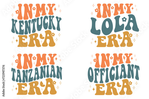In My Kentucky Era, In My Lola Era, In My Tanzanian Era, In My Officiant Era Retro T-shirt