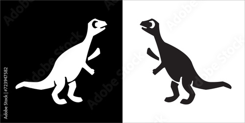 Illustration vector graphics of dinosaur icon